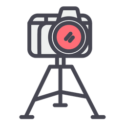 Camera with tripod  Icon