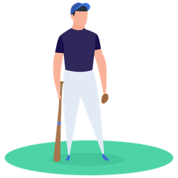 Baseballspieler  Symbol