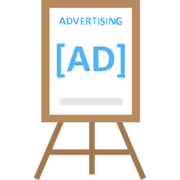 Advertising stand  Icon