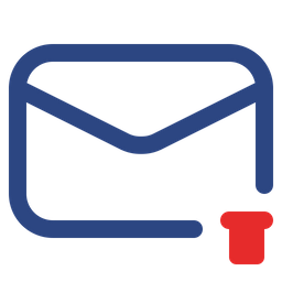 E-Mail löschen  Symbol