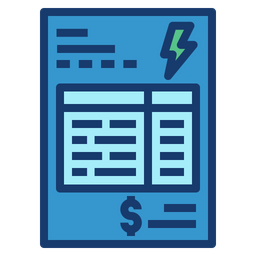 Conta de eletricidade  Ícone