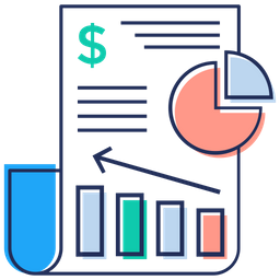 Reporte de negocios  Icono