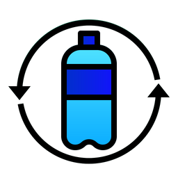 플라스틱 병을 재활용하다  아이콘