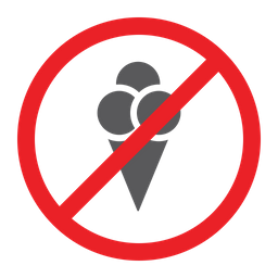 No Ice Cream  Icon