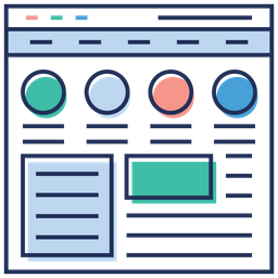 Sitio web con estructura jerárquica  Icono