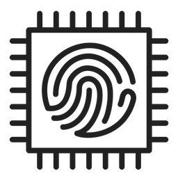 Circuit de vérification d'empreintes digitales  Icône