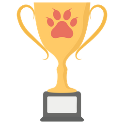 Trophäe für den besten Hund  Symbol