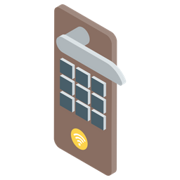 Door Lock Lock Scan Smart Lock Icon