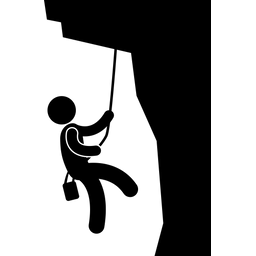 Steigen  Symbol