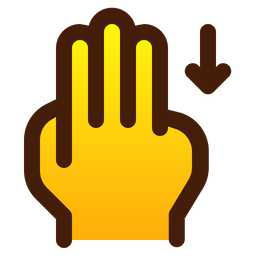 Down with finger  Icon