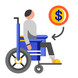 Disablement Benefit Insurance Accident Compensation Icon