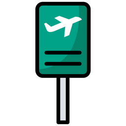 Richtung Flughafen  Symbol