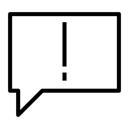 Chat-Fehler  Symbol