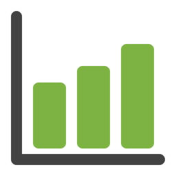 Gráfico de barras  Ícone