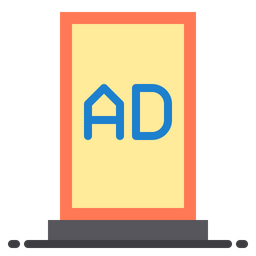 Advertising stand  Icon