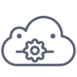 Cloud cpu  Icon