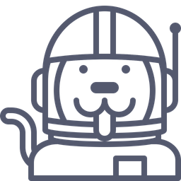 Astronaut dog  Icon