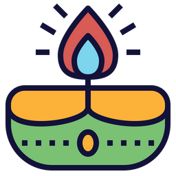 Lámpara de diwali  Icono