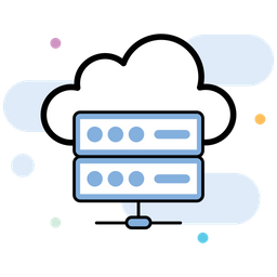 Cloud Data Server  Icon