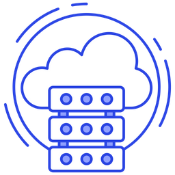 Servidor em nuvem  Ícone
