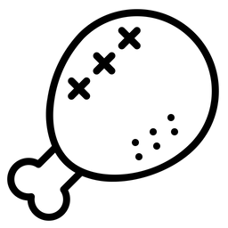 Gebratenes Huhn  Symbol