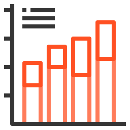 막대 그래프  아이콘