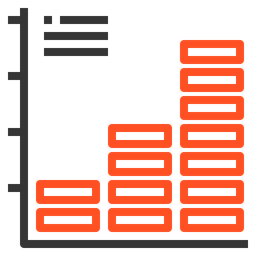 막대 그래프  아이콘