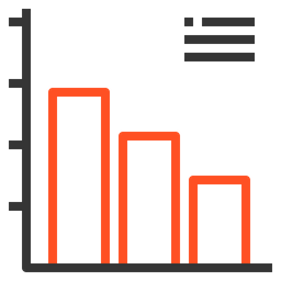 막대 그래프  아이콘