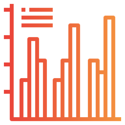 막대 그래프  아이콘