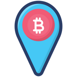 Bitcoin location  Icon