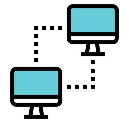 Ordinateur connecté  Icône
