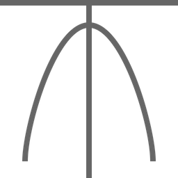 Gráfico de curva  Ícone