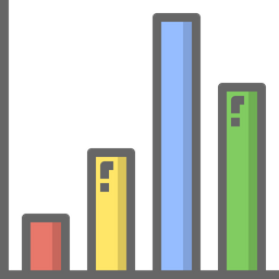 Gráfico de barras  Ícone