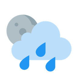 Regen in der Nacht  Symbol