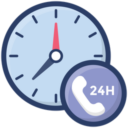 Servicios las 24 horas  Icono