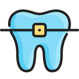 치아 교정기  아이콘