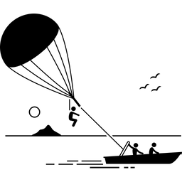 Fallschirmsegeln  Symbol