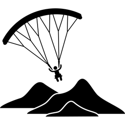 Gleitschirmfliegen  Symbol