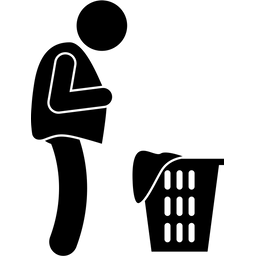 Wäschekorb  Symbol