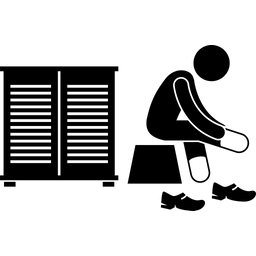 Kleider wechseln  Symbol