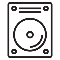 외장 하드 디스크  아이콘