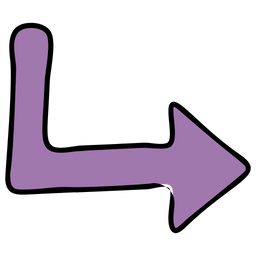 Gebogener Pfeil  Symbol