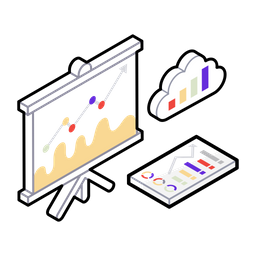 Cloud Statistics  Icon