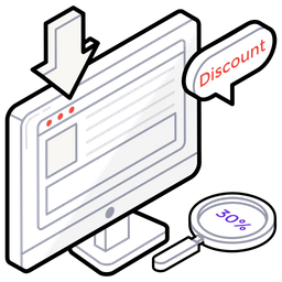 Online Discount  Icon