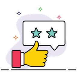 Interaction Positive Appreciation Evaluation Du Client Icône