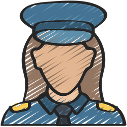 Female police officer  Icon