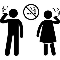 Nichtraucherbereich  Symbol