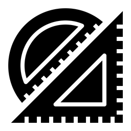 Geometrisches Lineal  Symbol