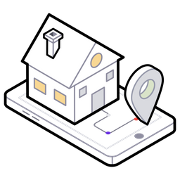 Localização residencial  Ícone