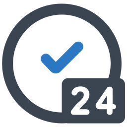 24 Stunden Service  Symbol